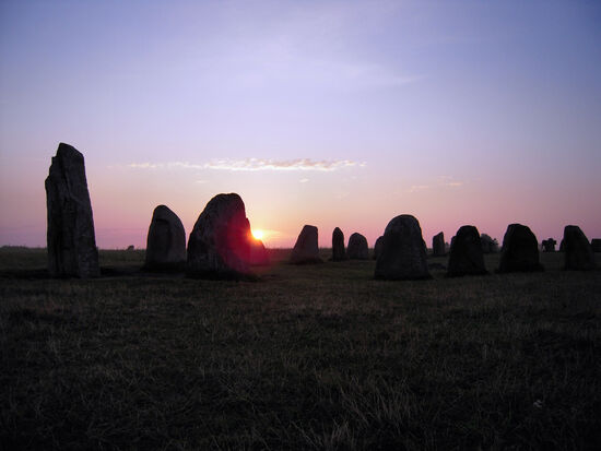 Sonnenaufgang über Ales Stenar