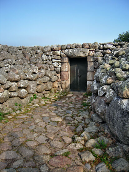 Zugang zum "Königsgrab" von Kivik