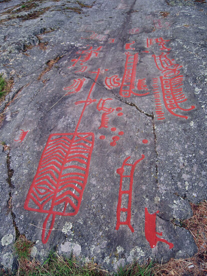 Felszeichnungen von Himmelstalund