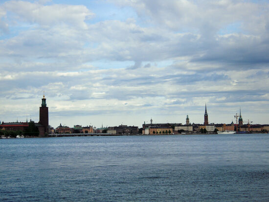 Blick zur Altstadt von Stockholm