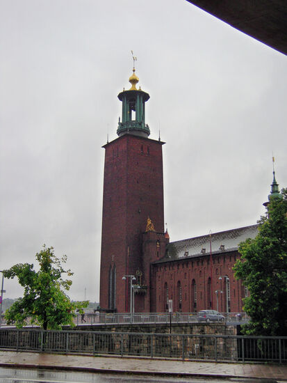 Stadshus, das Rathaus von Stockholm