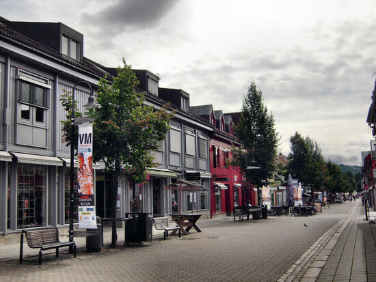 Zentrum von Lillehammer