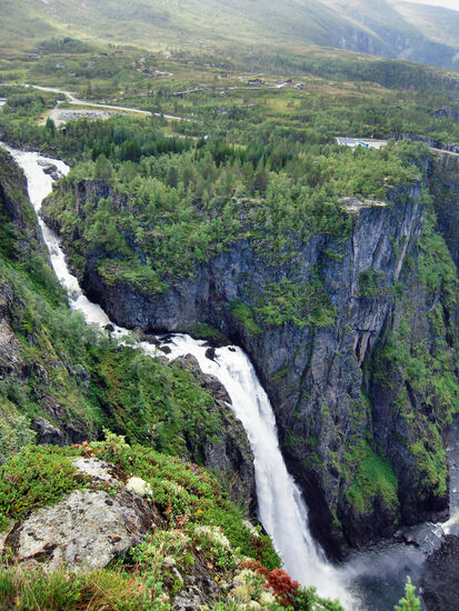 Vøringsfossen, vielleicht der bekannteste Wasserfall Norwegens