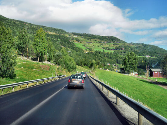 Unterwegs im Hallingdal in Richtung Oslo