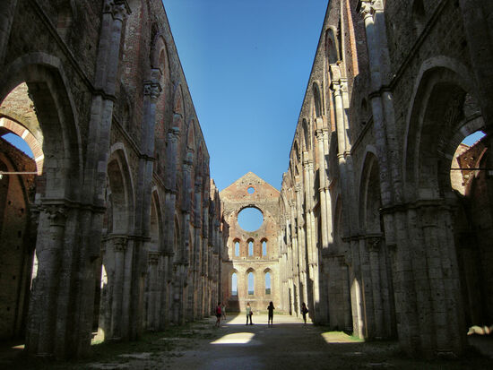 Ruine der Klosterkirche von San Galgano