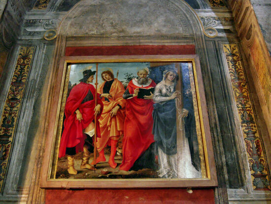 Heiligenbild von Filippino Lippi in S. Michele in Foro
