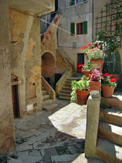 Einer von vielen malerischen Winkeln im Borgo