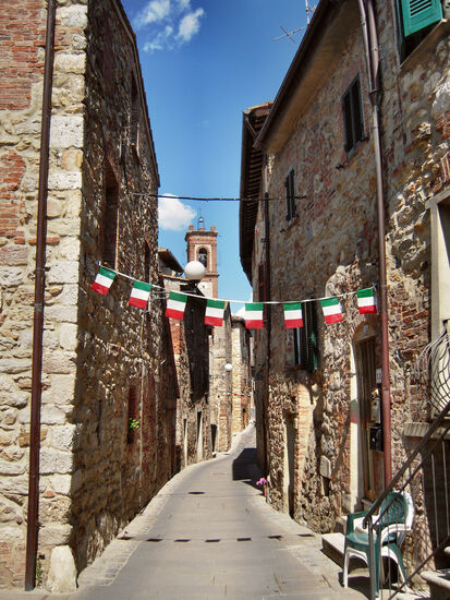 Malerische Gasse in Civitella