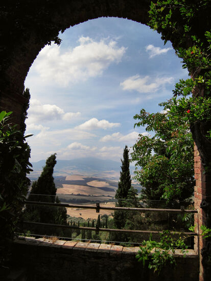 Blick über das Val d'Orcia