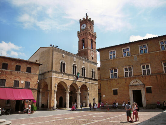 Piazza Pio II in Pienza