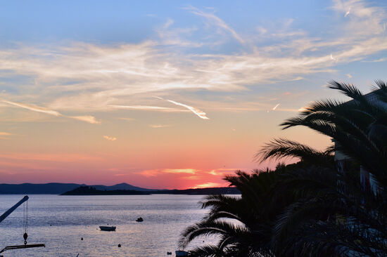 Der letzte Sonnenuntergang über der Bucht