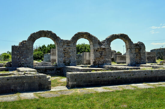 Im Amphitheater von Salona