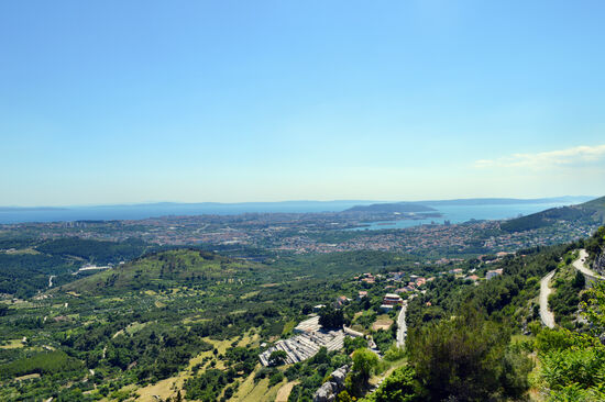 Ausblick von der Burg von Klis zum Meer