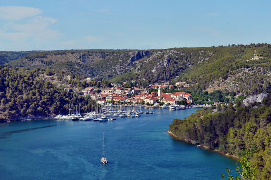 Blick auf Skradin