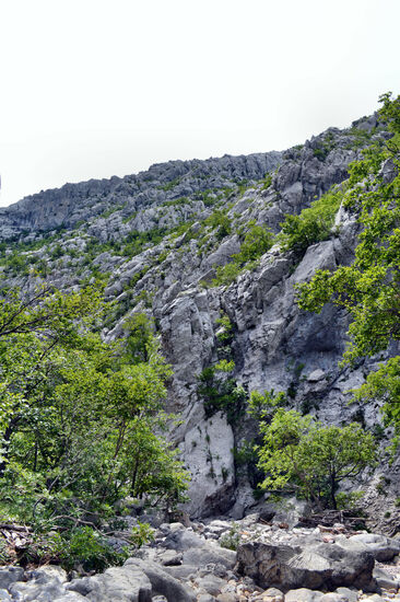 Kurz vor dem Übergang zur Velika Paklenica