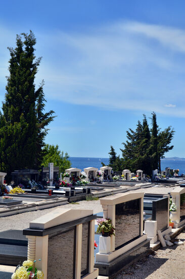 Friedhof mit Aussicht in Primošten