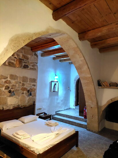 Unser Zimmer in einem der alten Steinhäuser