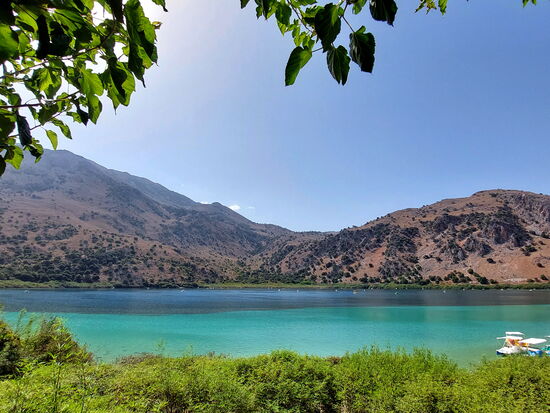 Blick über den Límni Kourná