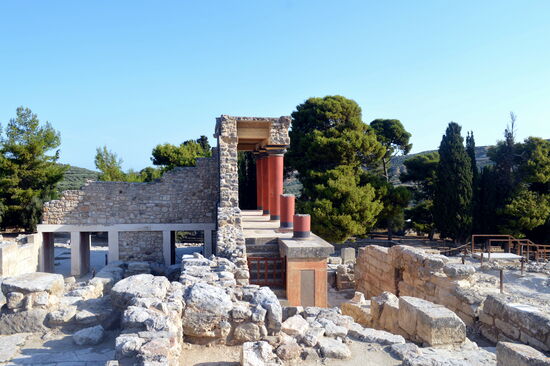 Ausgrabungsstätte des Palastes von Knossos