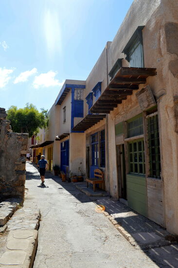 Rekonstruierte Gebäude der Lepra-Kolonie