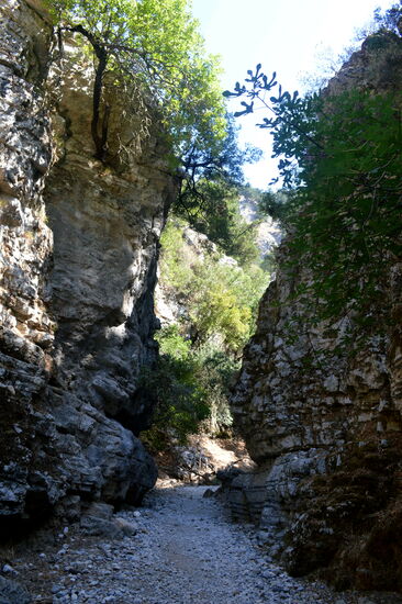 Weg in der Ímbros-Schlucht