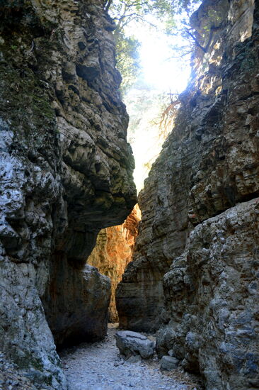Engstelle in der Ímbros-Schlucht