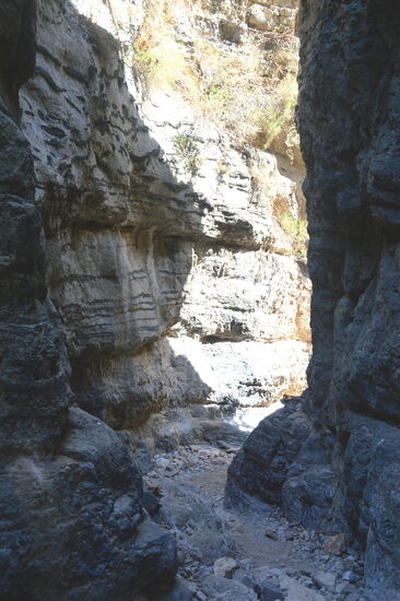 Engstelle in der Ímbros-Schlucht