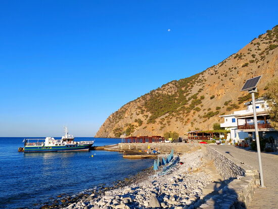 Am Hafen von Agía Rouméli