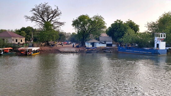 Blick zurück von der Fähre