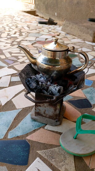 Vorbereitung für die Tee-Zeremonie