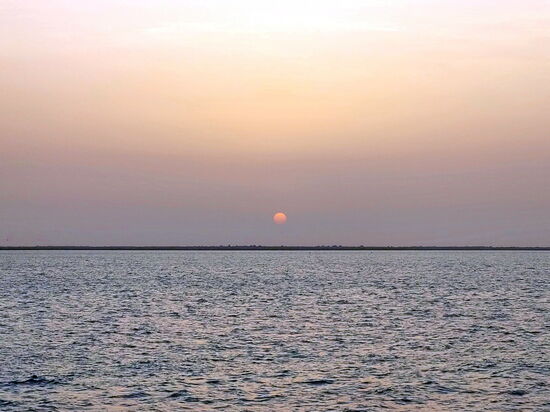 Sonnenaufgang über dem Gambia River