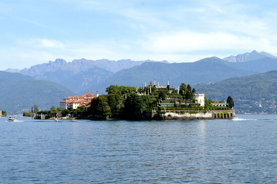 Isola Bella von Stresa aus gesehen