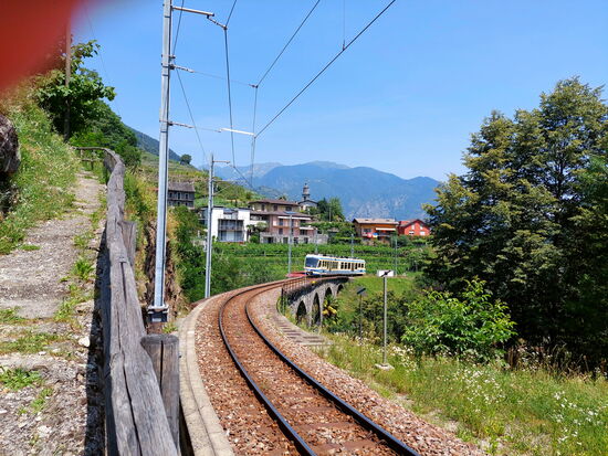 Centovalli-Bahn in Intragna