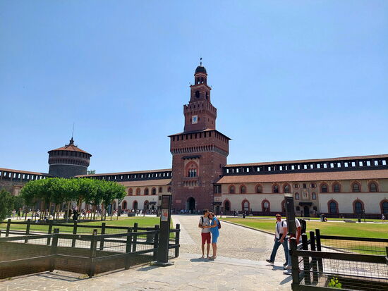 Im Castello Sforzesco in Mailand