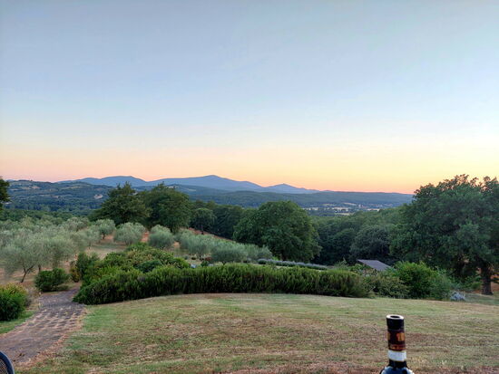 Blick über die Hügel des Montecucco