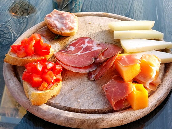 Vorspeise des Menüs