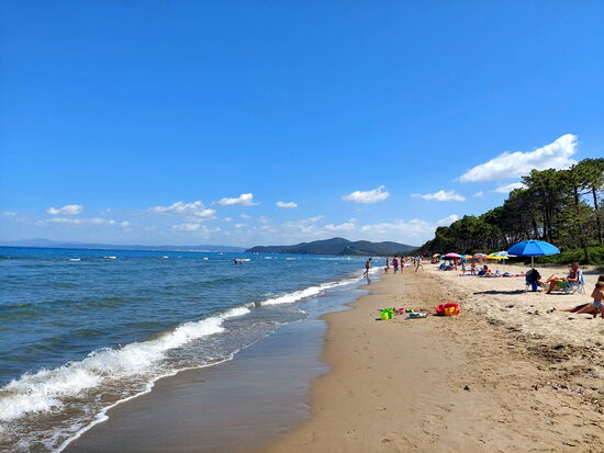 Am Strand von Punta Ala