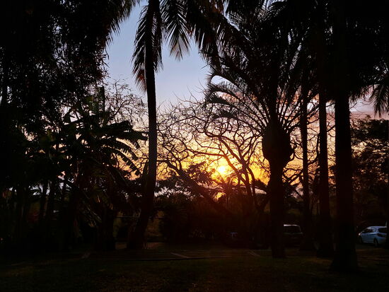 Sonnenuntergang von der Villa aus