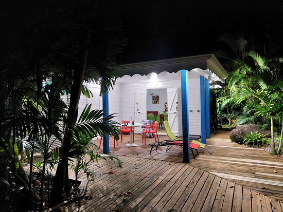 Unser Bungalow am Jardin Botanique