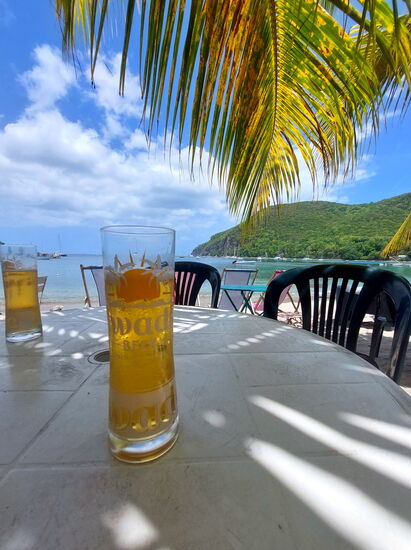 Inselbier mit Aussicht