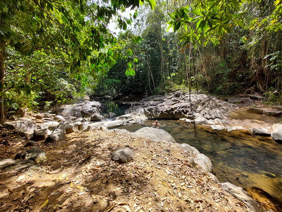 Fluss am Saut d'Acomat