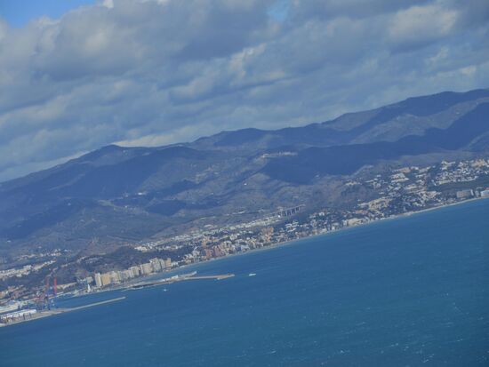 Aanflug auf Malaga