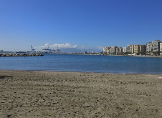 Am Malagueta Strand