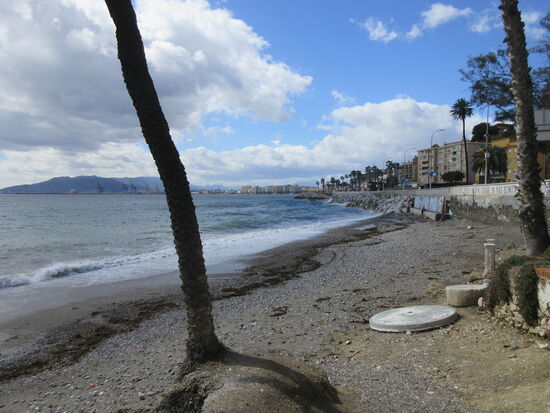 Der "Strand" in Richtung Stadt