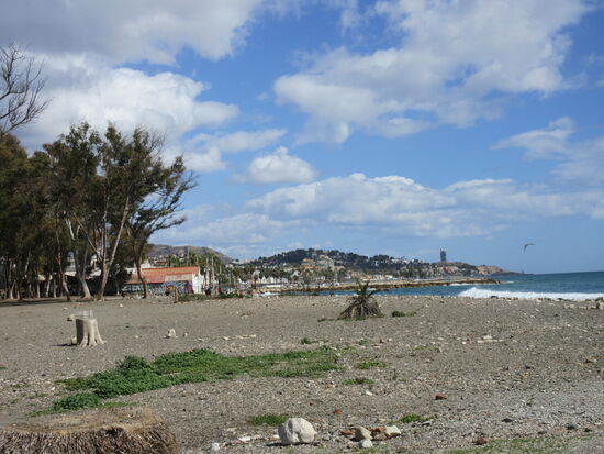 Der eher nicht einladende Strand
