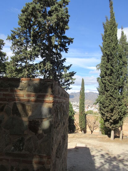Der Weg vom Gibralfaro in die Stadt