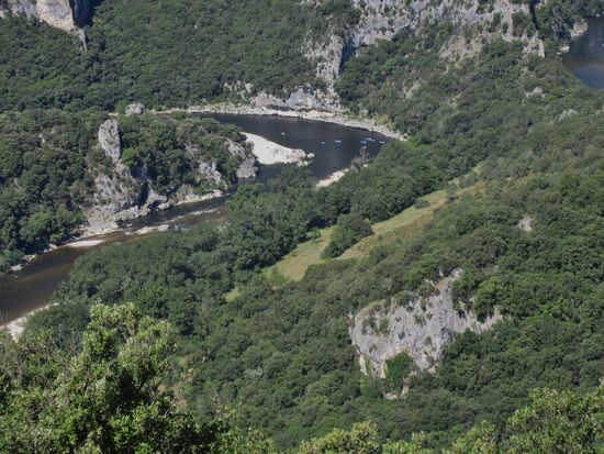 Blick vom "Balcón" auf die Ardèche