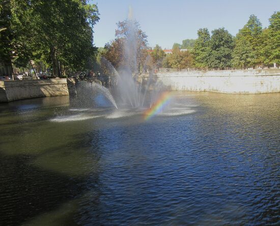 Hier beginnen die Jardins de la Fontaine
