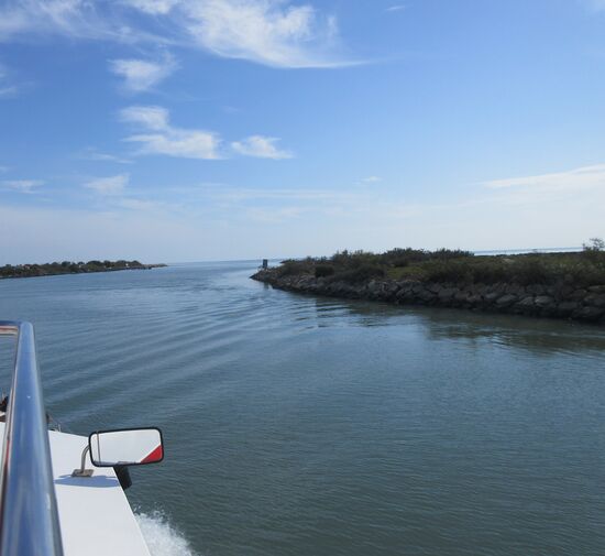 Die Rückfahrt - und da hinten ist schon das Meer