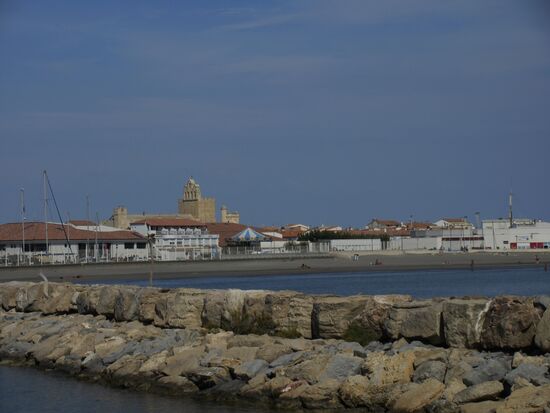 Blick auf Saintes Maries